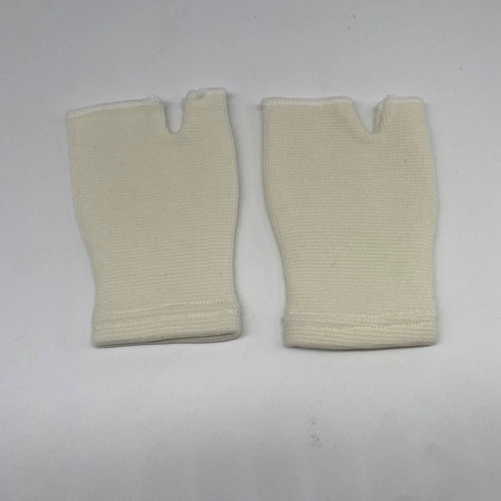 Sportsmen's Compression Gloves Unisex Beige Thumb Support Hand Brace 1 Pair‎